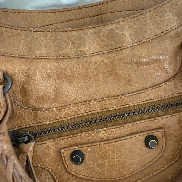 BALENCIAGA CITY BAG, MEDIUM, TAN - Picture 8 of 13